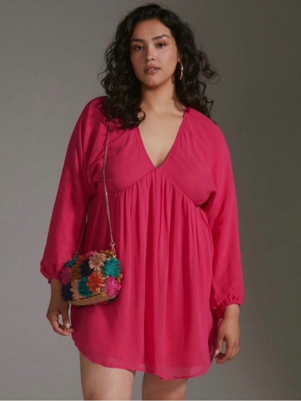 Anthropologie Forever That Girl Sheer Flowy Mini Dress (Size S) - Picture 4 of 12